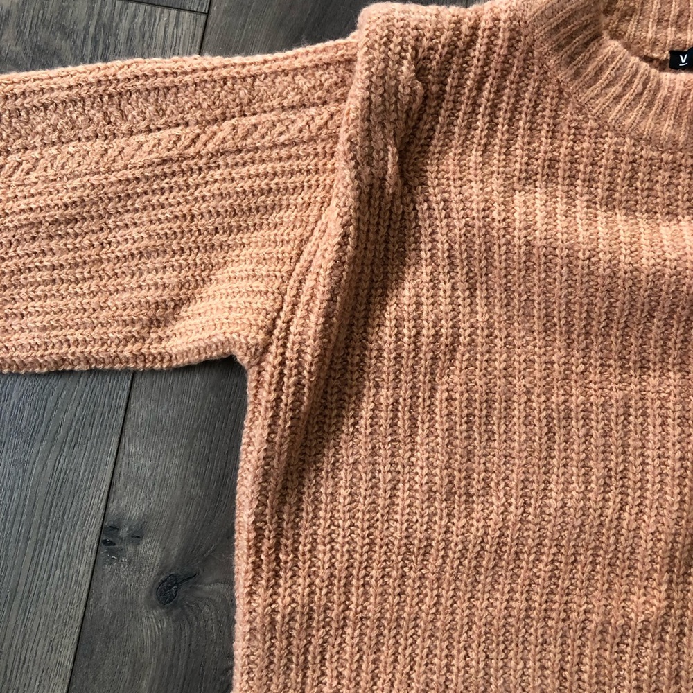 Light burnt orange cozy sweater